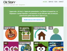 Tablet Screenshot of clicstory.com